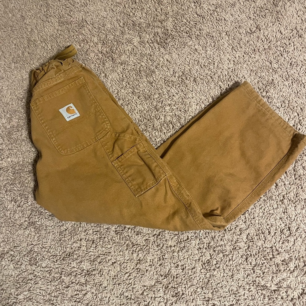 Boys Brown insulated Carhartt pants